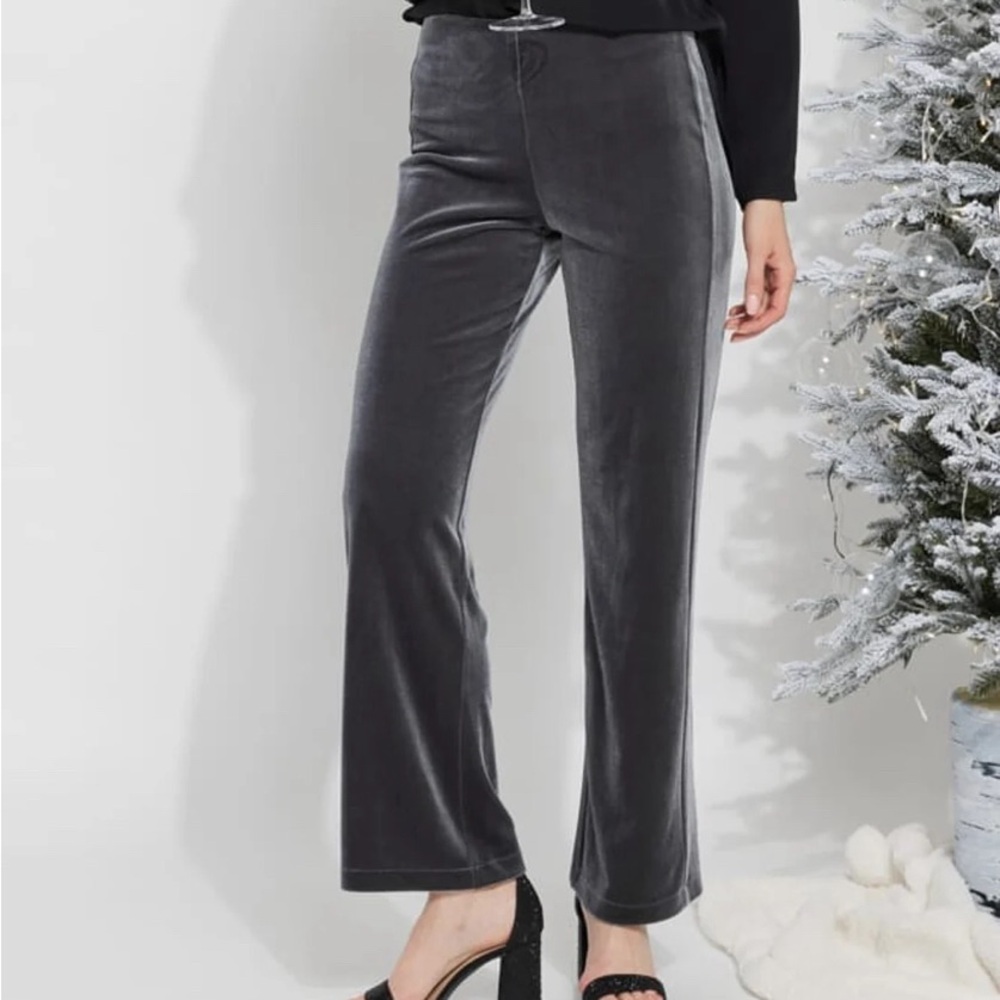 New with tags Lysse Velvet pants size extra small charcoal